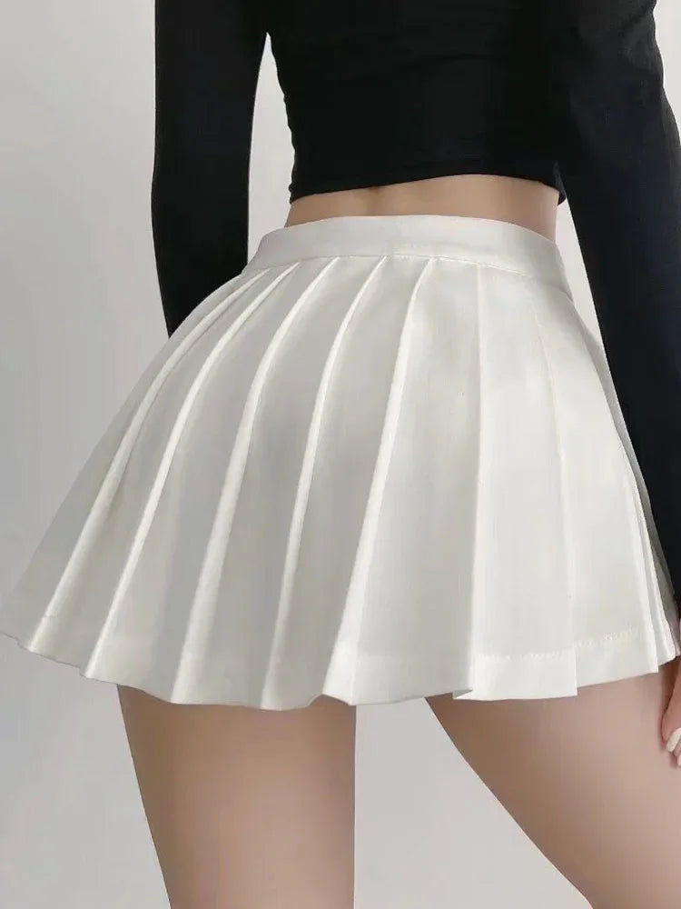 Mooyufon Women Pleated Skirts High Waist