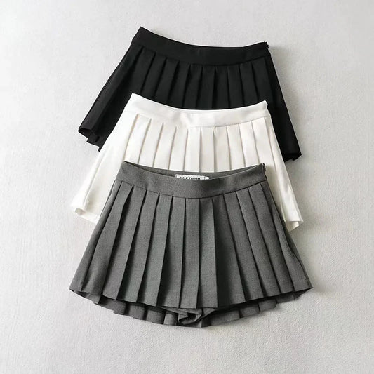 Mooyufon Women Pleated Skirts High Waist
