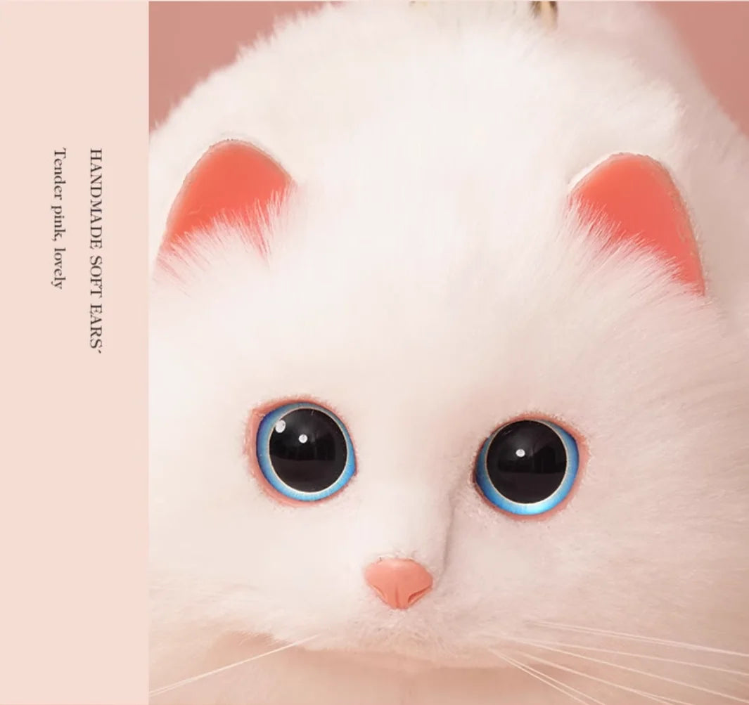 One Shoulder Bag Female Hand Made Autumn and Winter Plush Cute Cat Bag